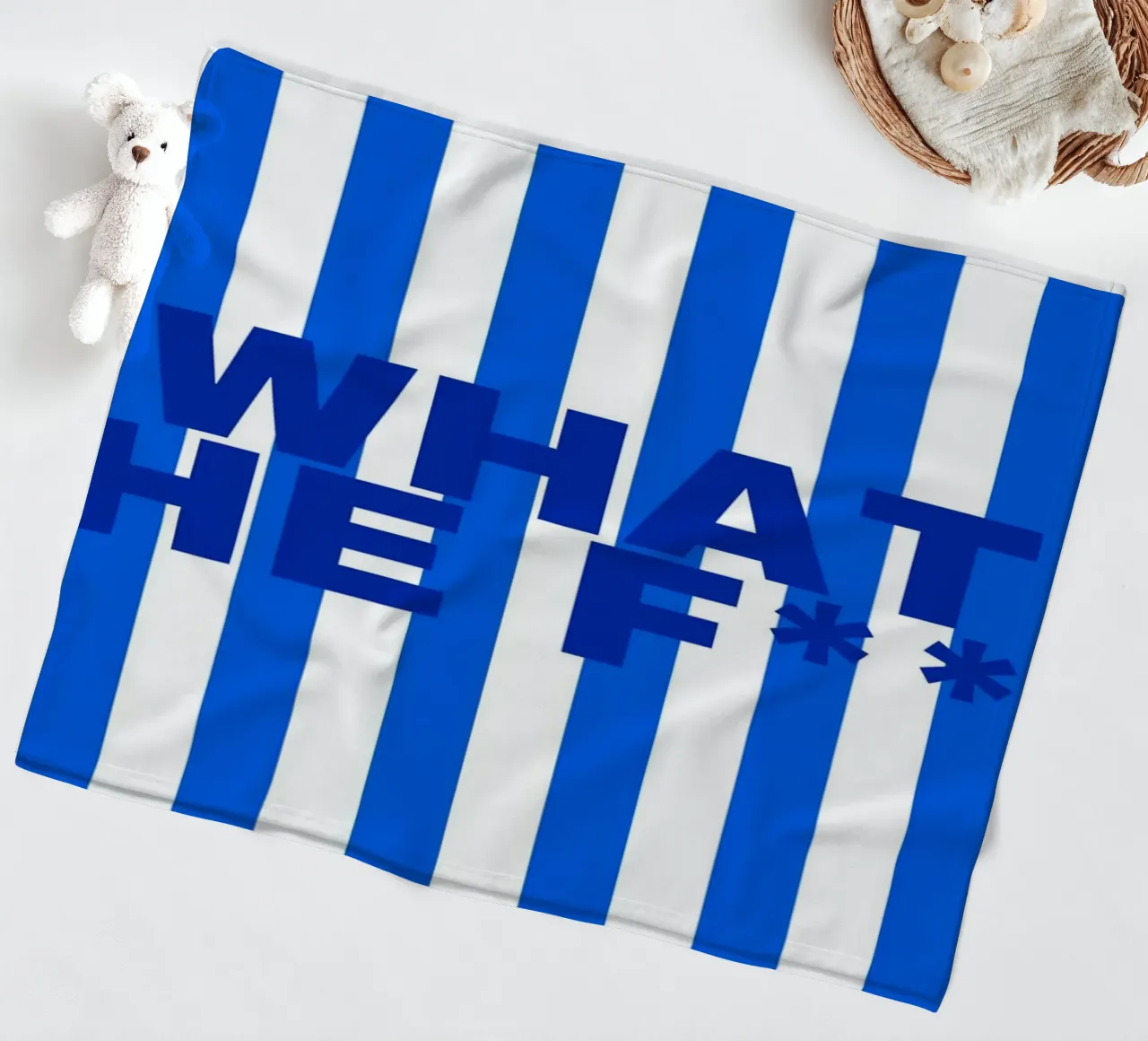 WTF fleece blanket by Ambition Wall