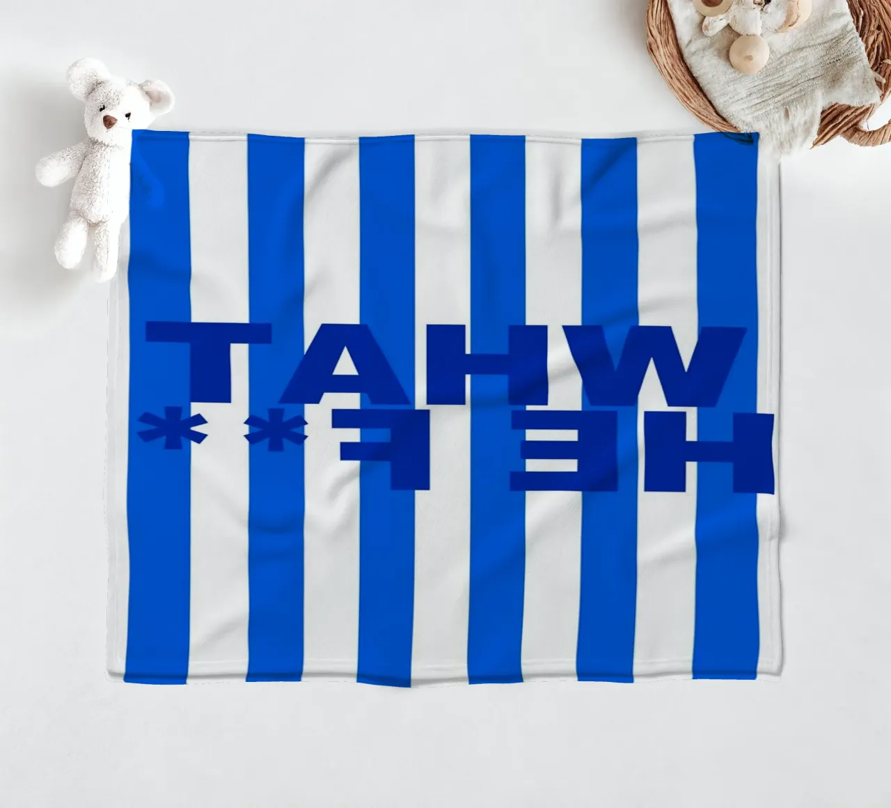 WTF fleece blanket by Ambition Wall