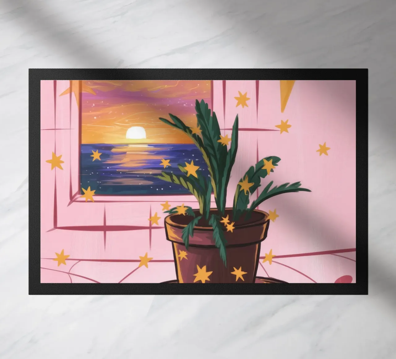 Sunset Serenity doormat by Color Oblivion