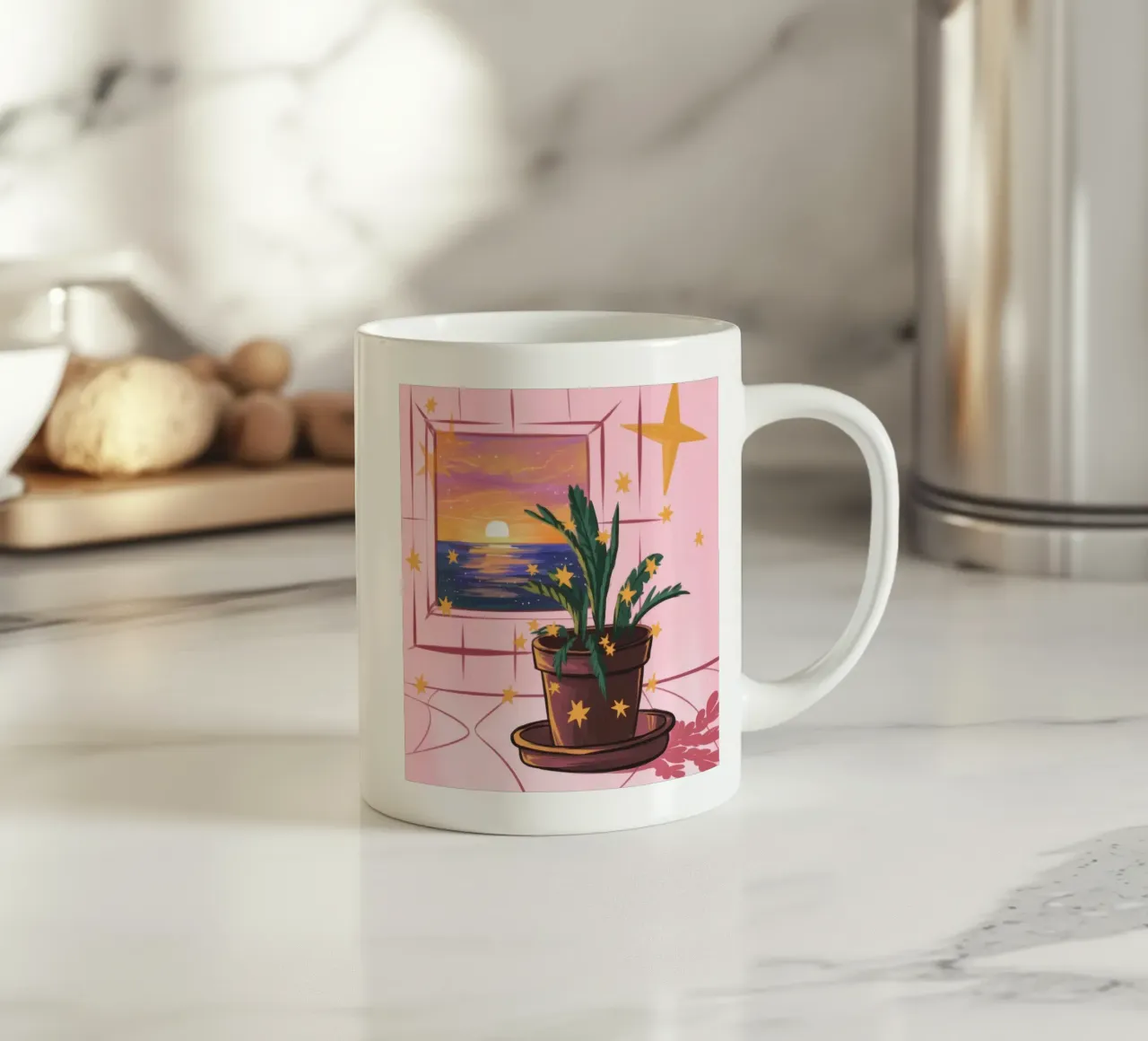 Serenità al tramonto tazza in ceramica da Color Oblivion