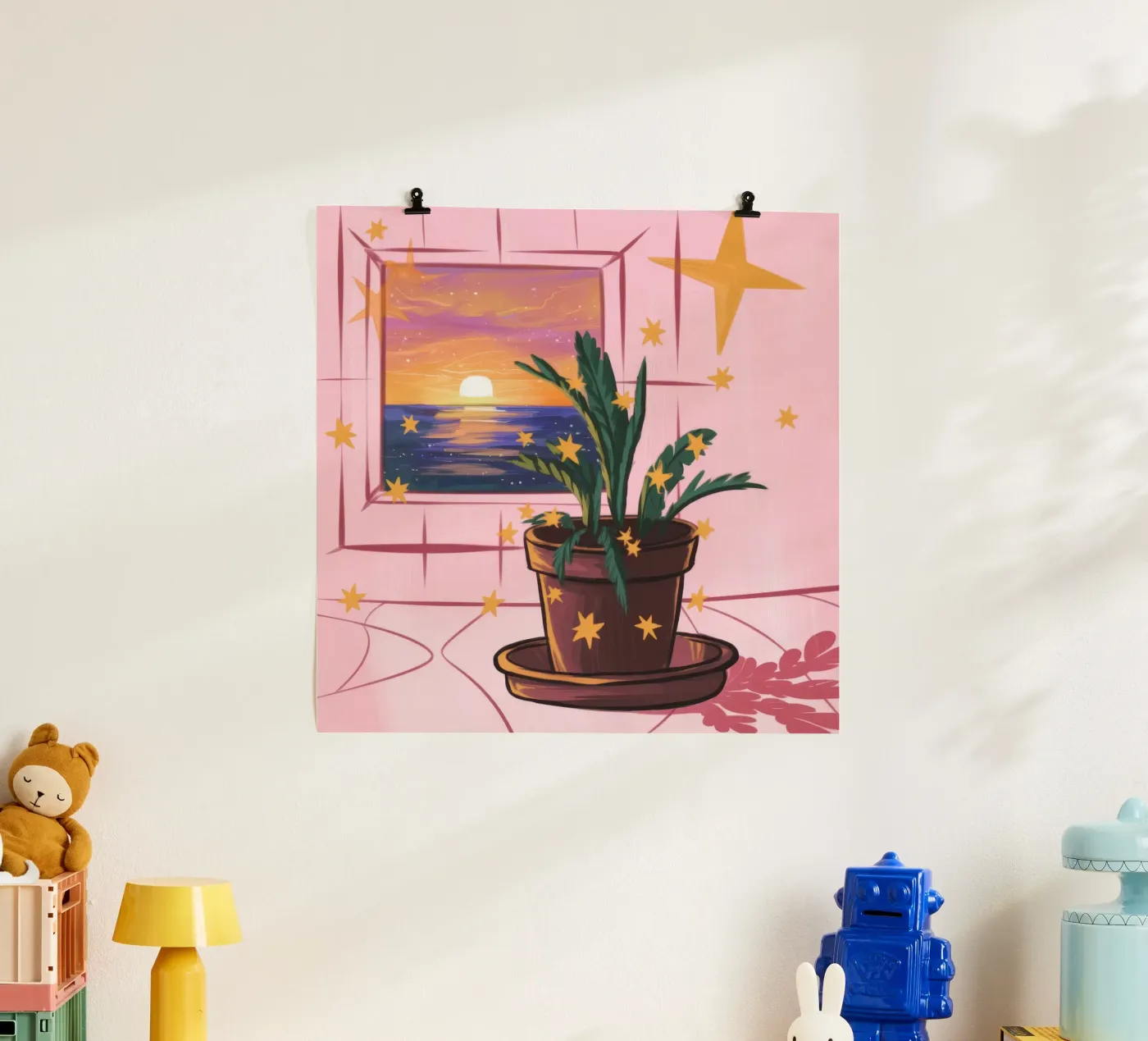 Sérénité au coucher du soleil poster de Color Oblivion