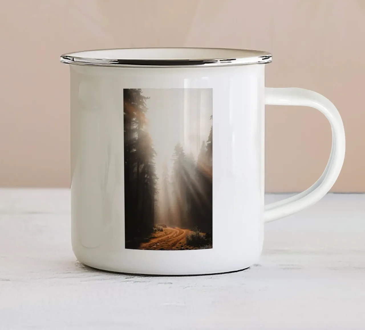 Sentiero di luce tazza in smalto da BLICKPUNKT