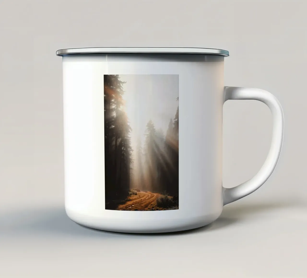 Sentiero di luce tazza in smalto da BLICKPUNKT