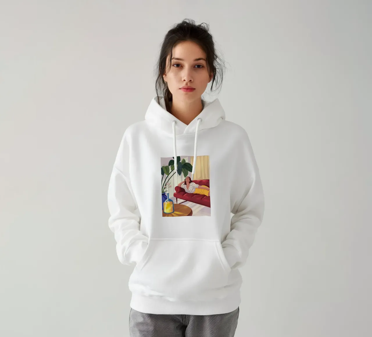 Accogliente relax felpa con cappuccio da Color Oblivion