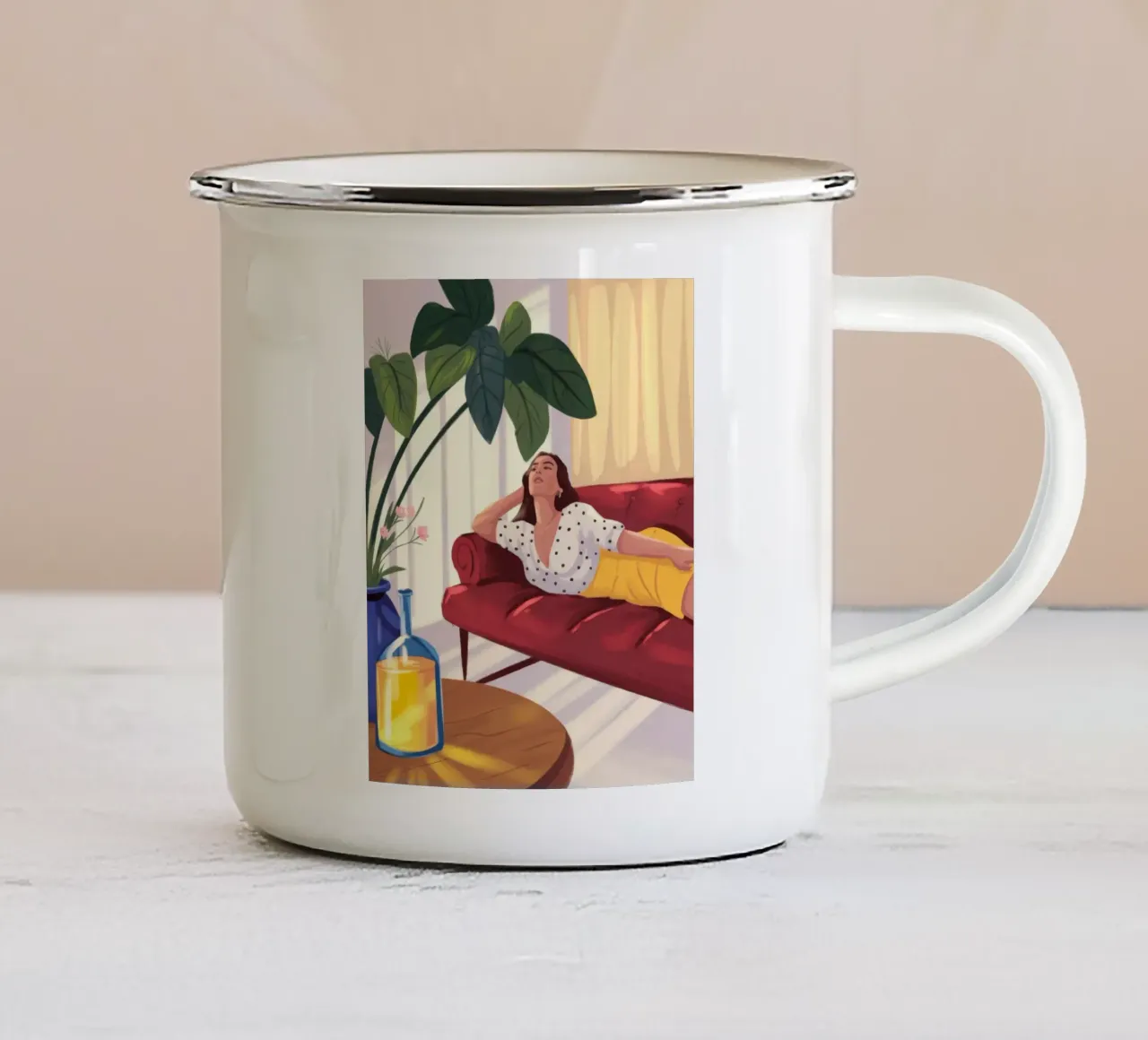 Accogliente relax tazza in smalto da Color Oblivion