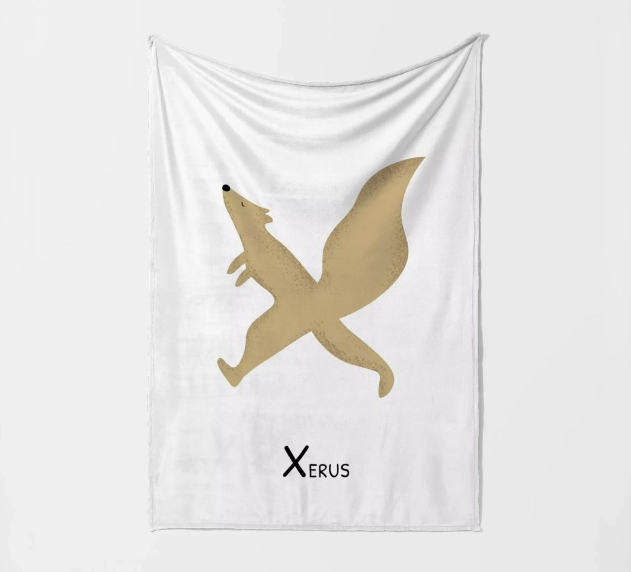 X for Xerus coperta in pile da Little Flourishes