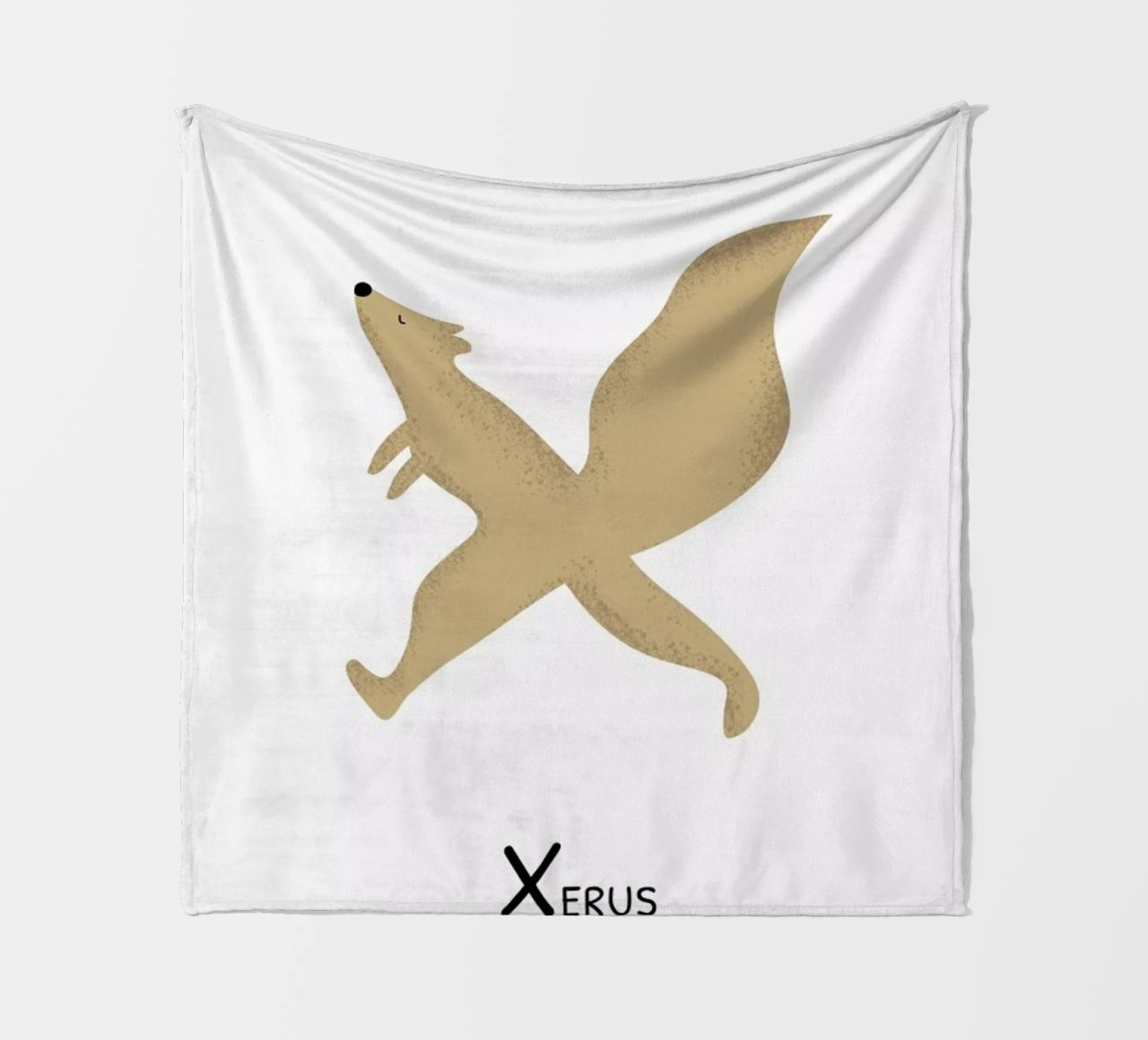 X for Xerus coperta in pile da Little Flourishes