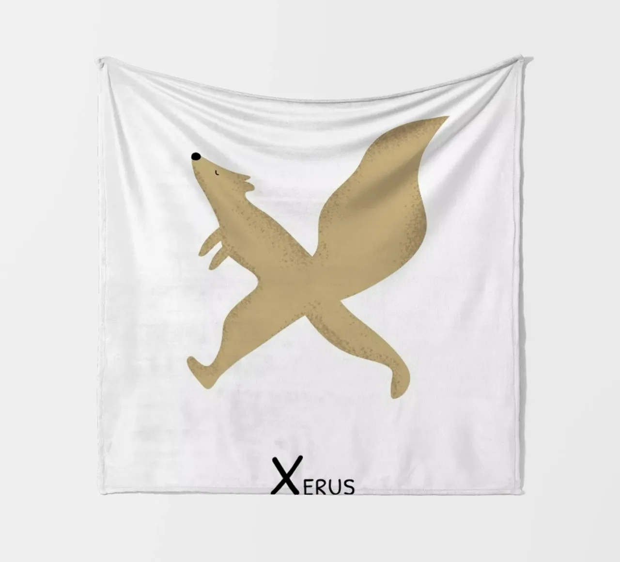 X for Xerus coperta in pile da Little Flourishes