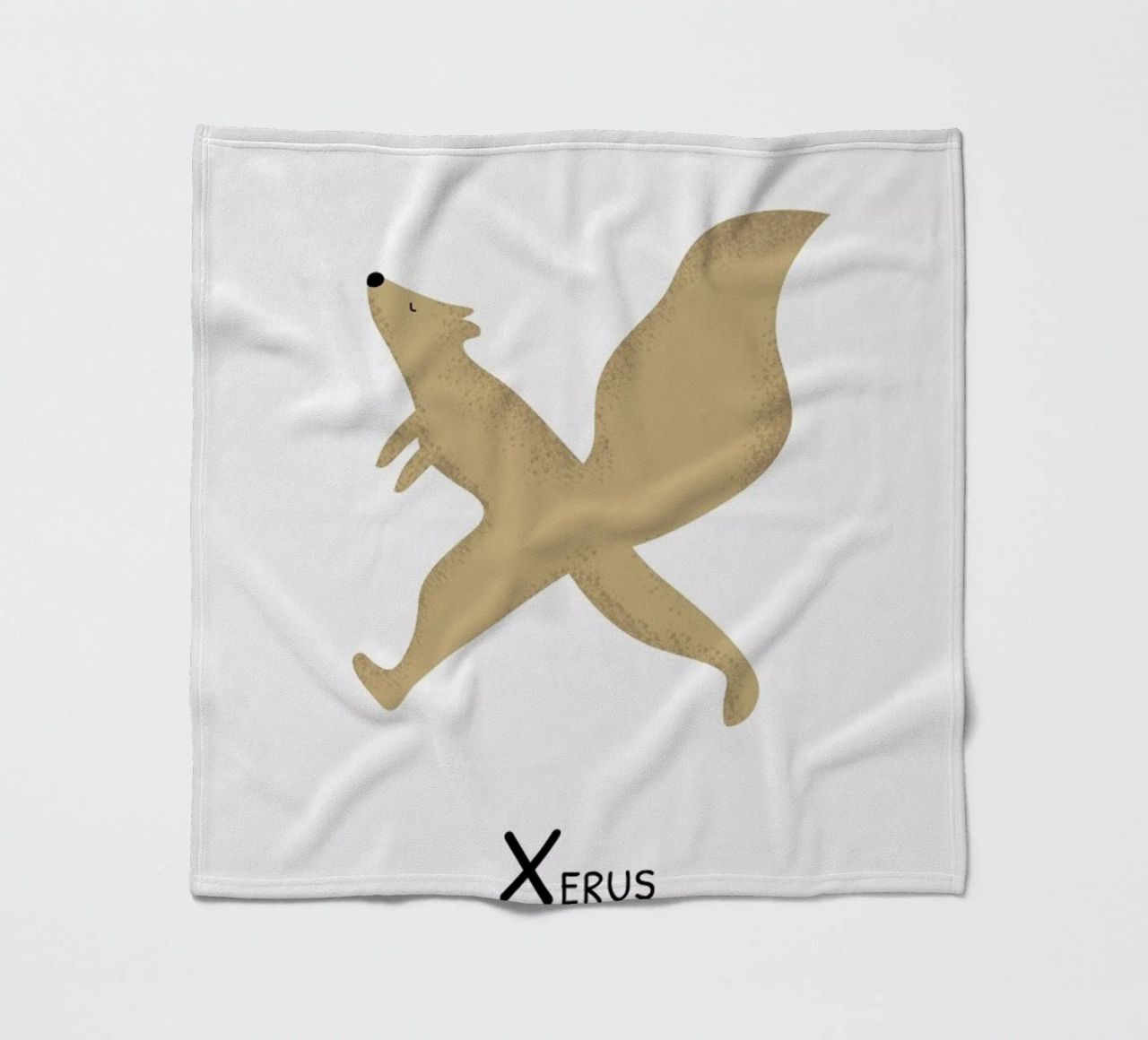 X for Xerus coperta in pile da Little Flourishes