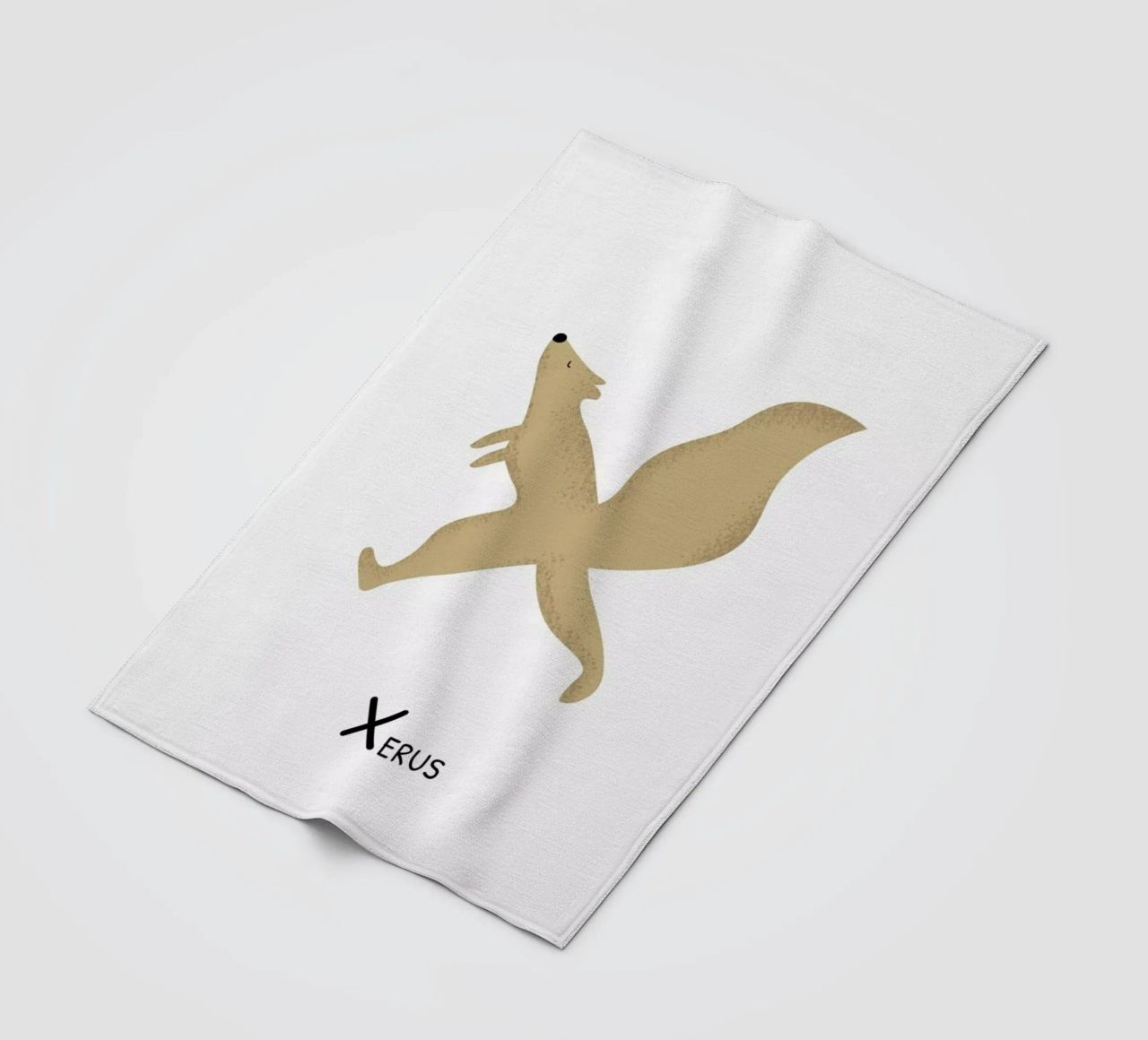 X for Xerus coperta in pile da Little Flourishes