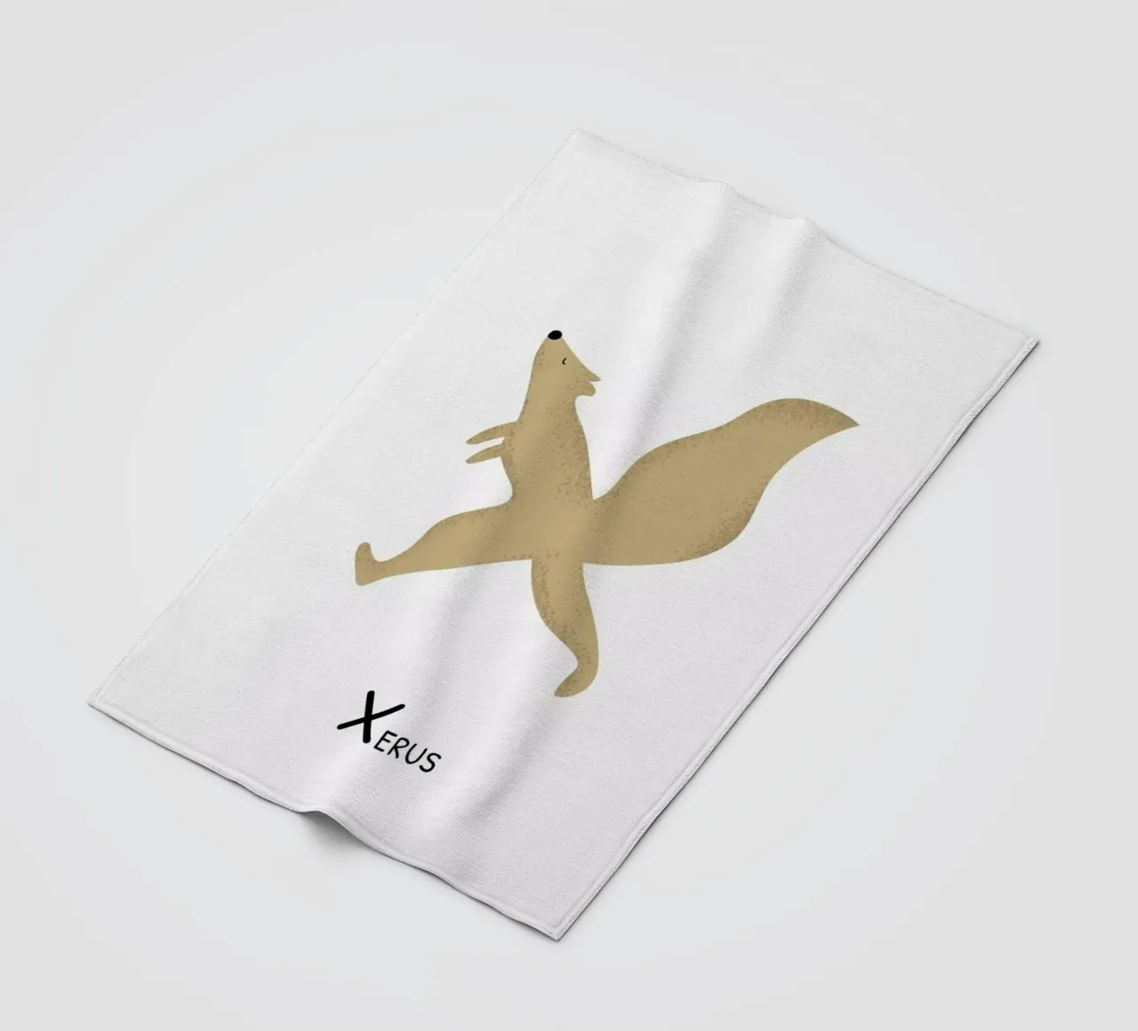X for Xerus coperta in pile da Little Flourishes