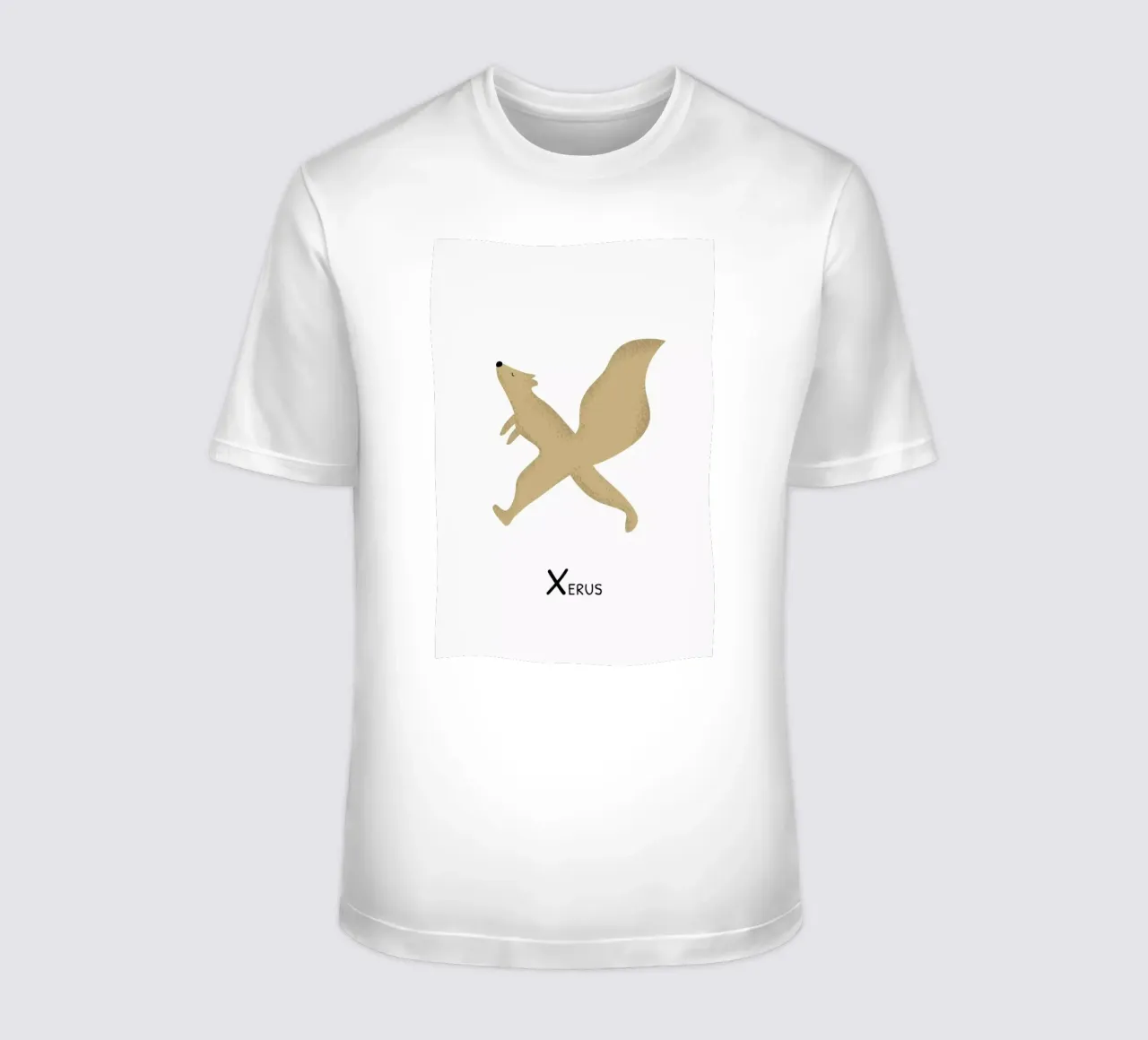 X for Xerus t-shirt da Little Flourishes