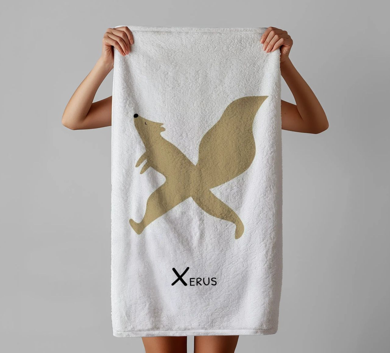 X for Xerus serviette de bain de Little Flourishes