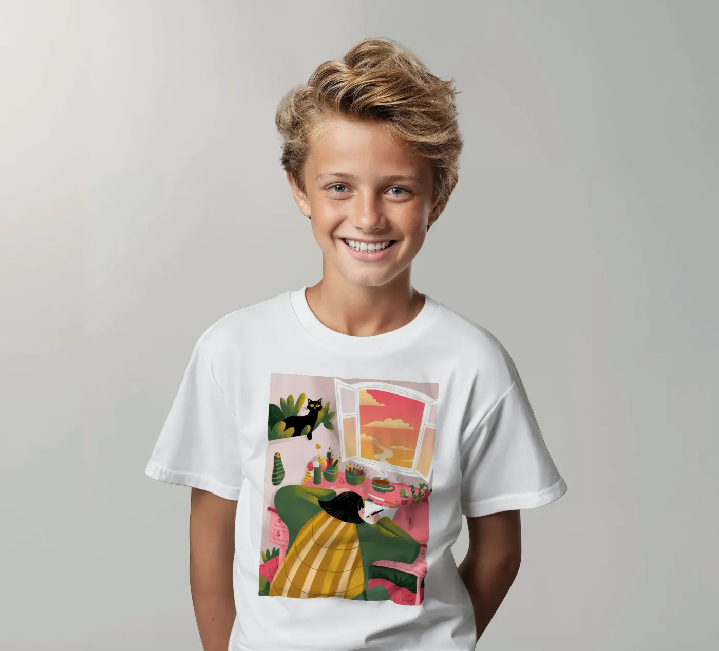 Creative Solitude kids t-shirt by Color Oblivion