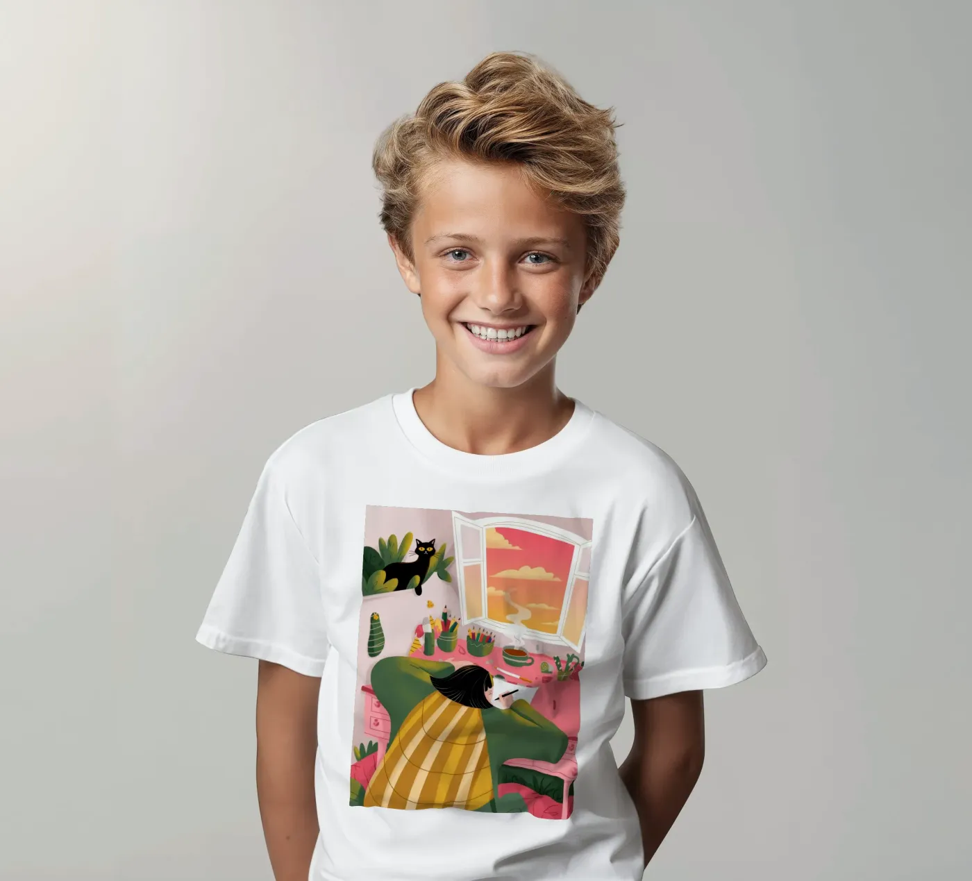 Creative Solitude kids t-shirt by Color Oblivion