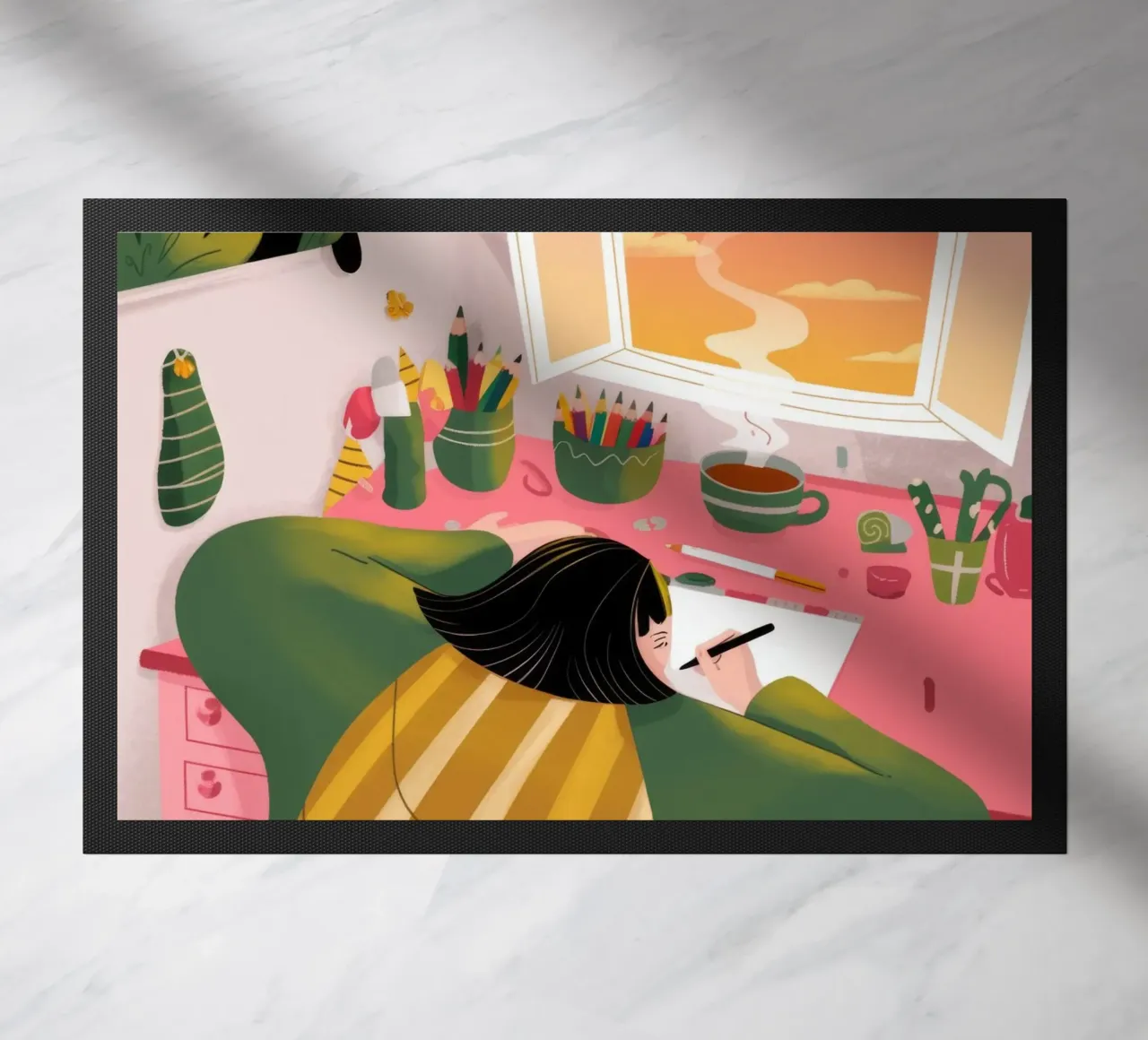 Kreative Einsamkeit Fußmatte von Color Oblivion