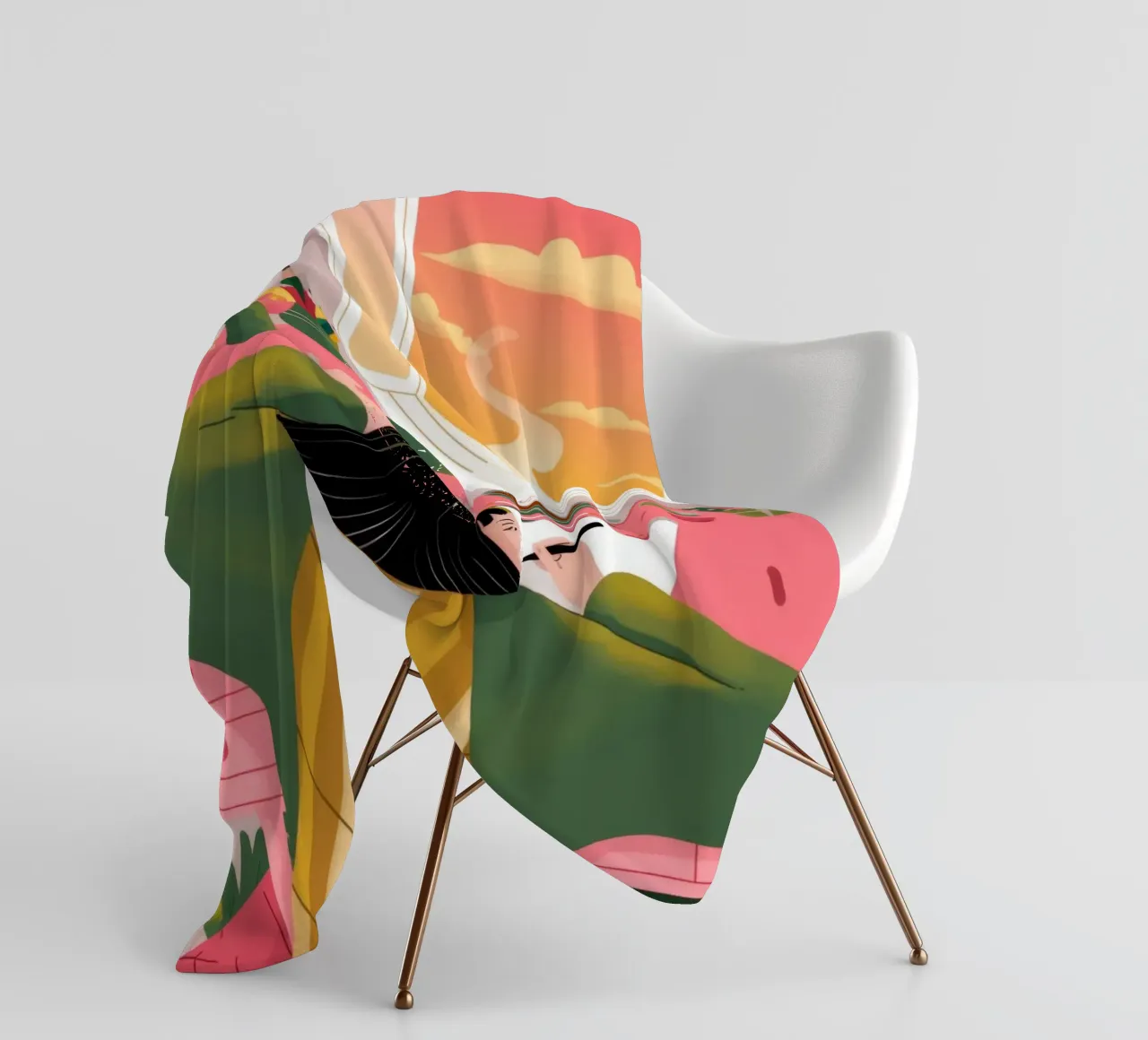 Creatieve eenzaamheid fleecedeken van Color Oblivion