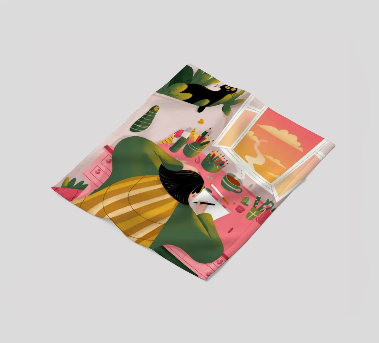 Creatieve eenzaamheid fleecedeken van Color Oblivion