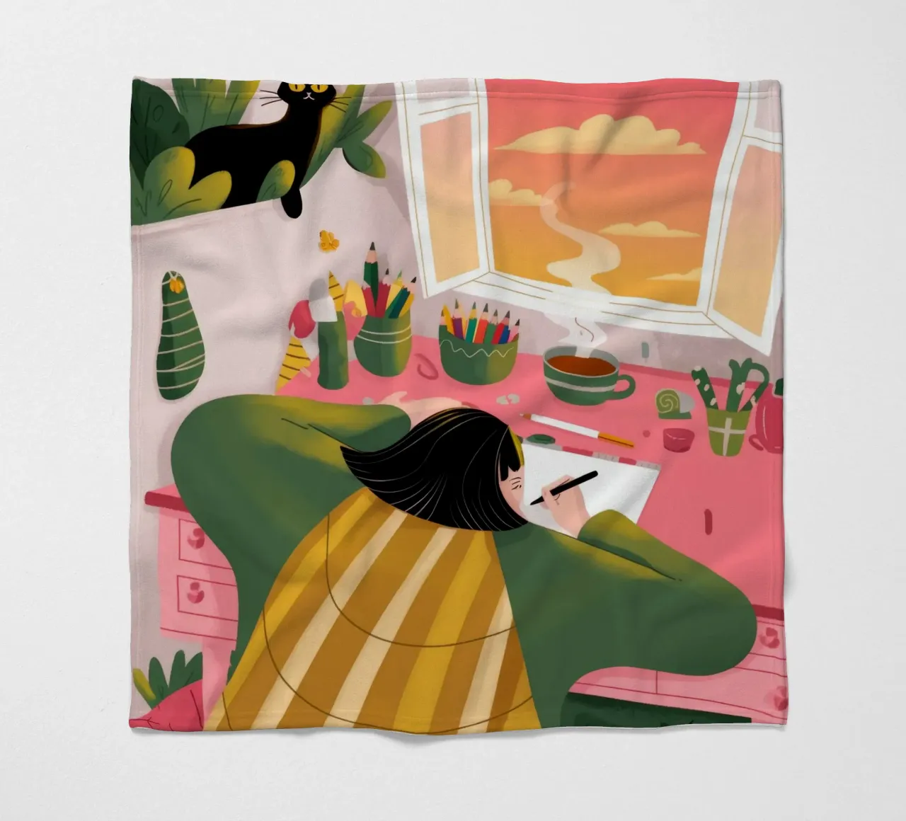 Creatieve eenzaamheid fleecedeken van Color Oblivion