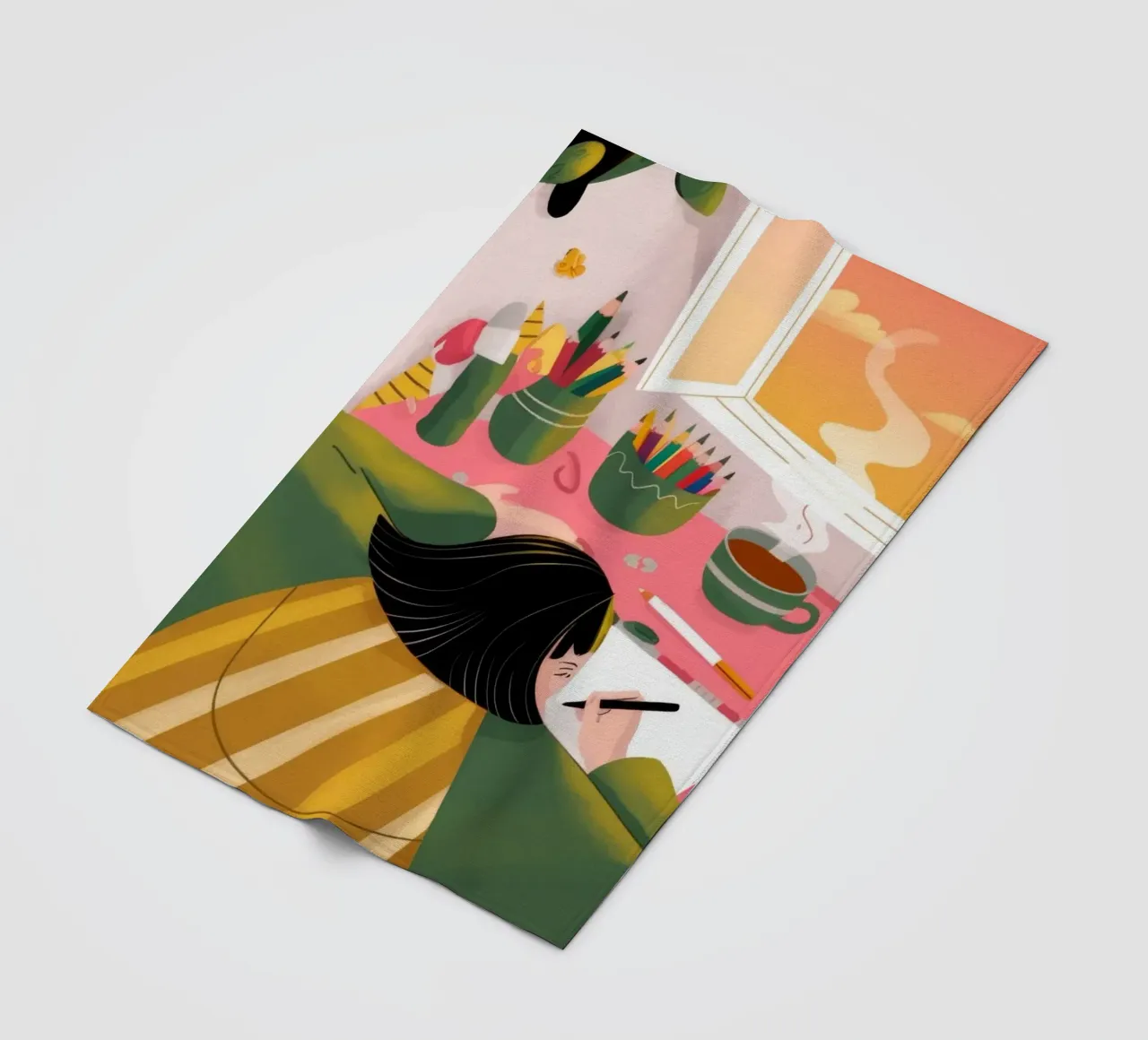 Creatieve eenzaamheid fleecedeken van Color Oblivion