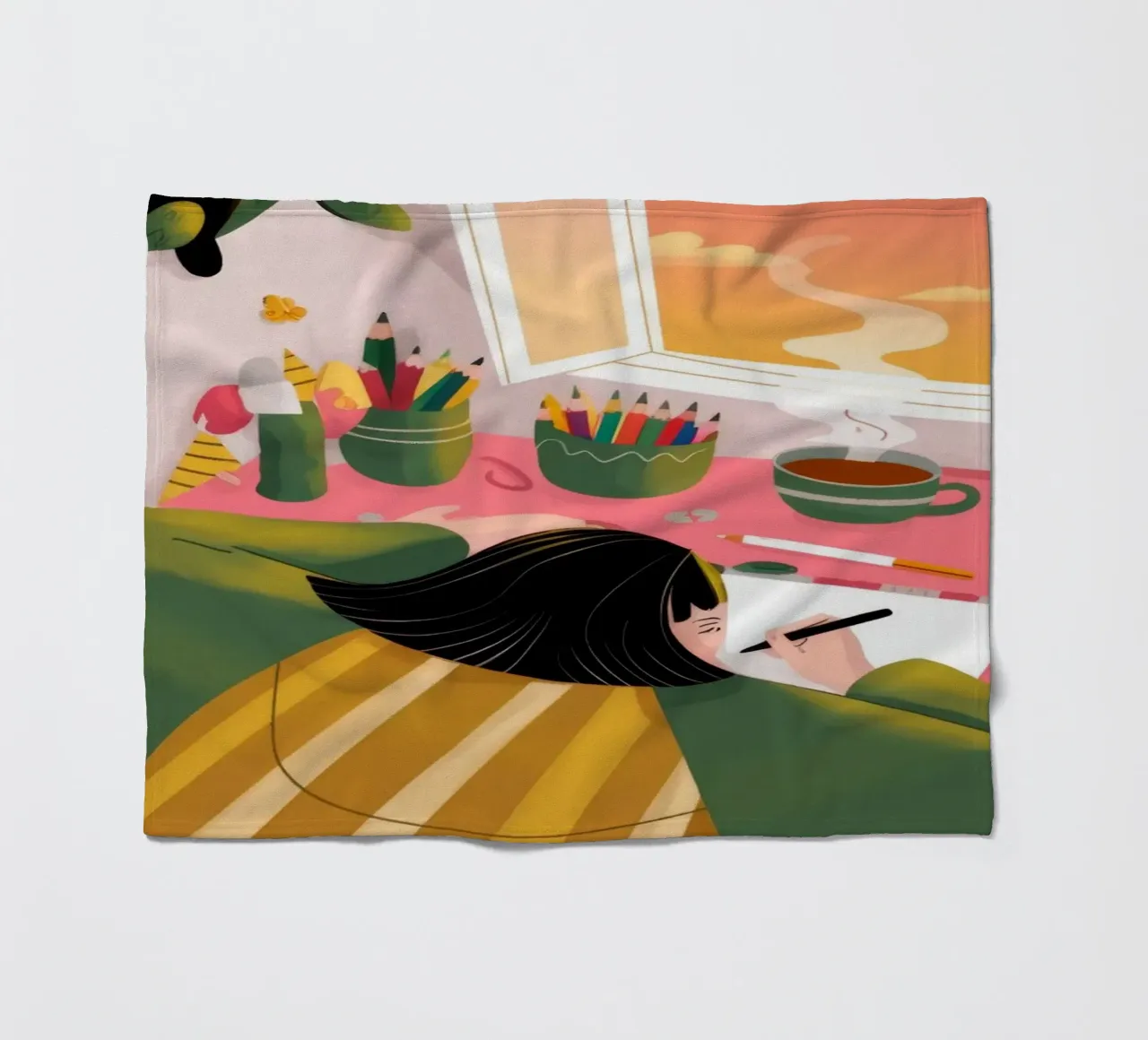 Creatieve eenzaamheid fleecedeken van Color Oblivion