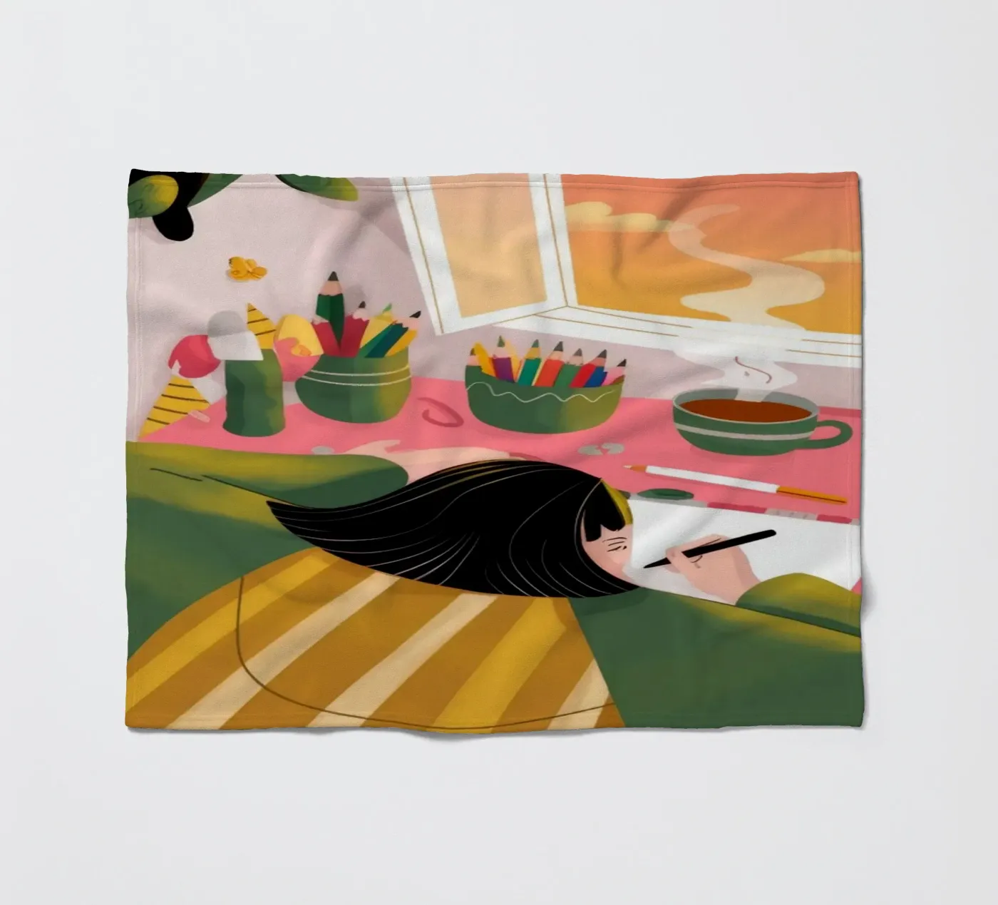 Kreative Einsamkeit Fleecedecke von Color Oblivion