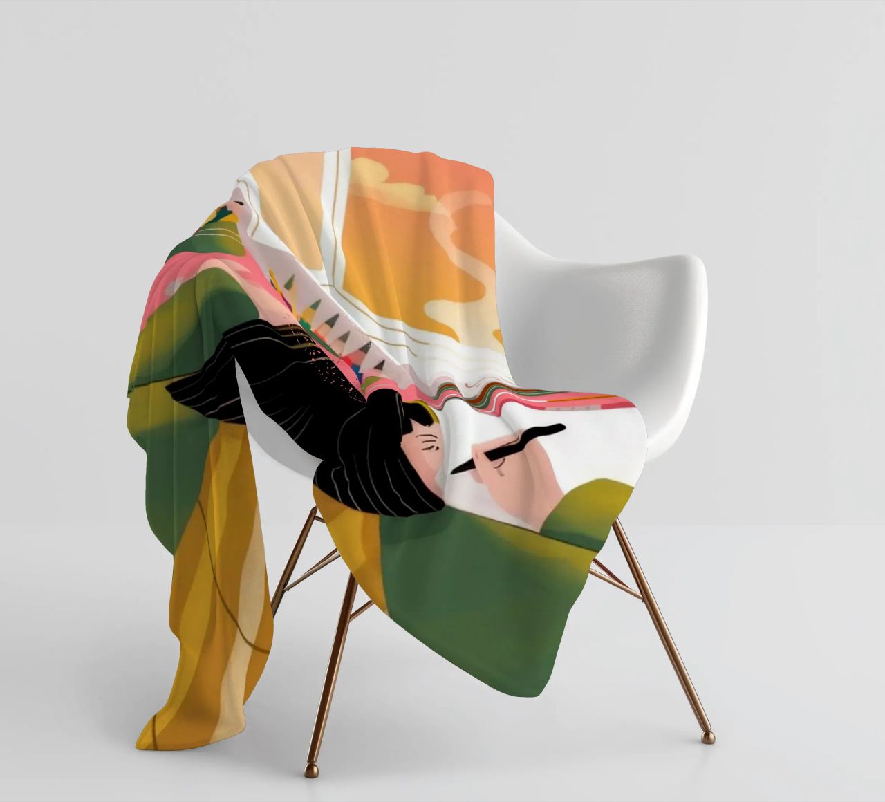 Solitudine creativa coperta in pile da Color Oblivion