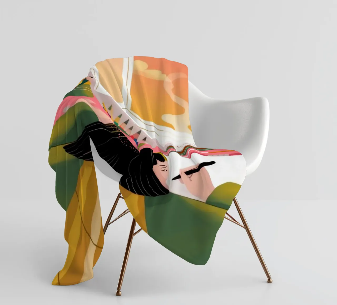 Creatieve eenzaamheid fleecedeken van Color Oblivion