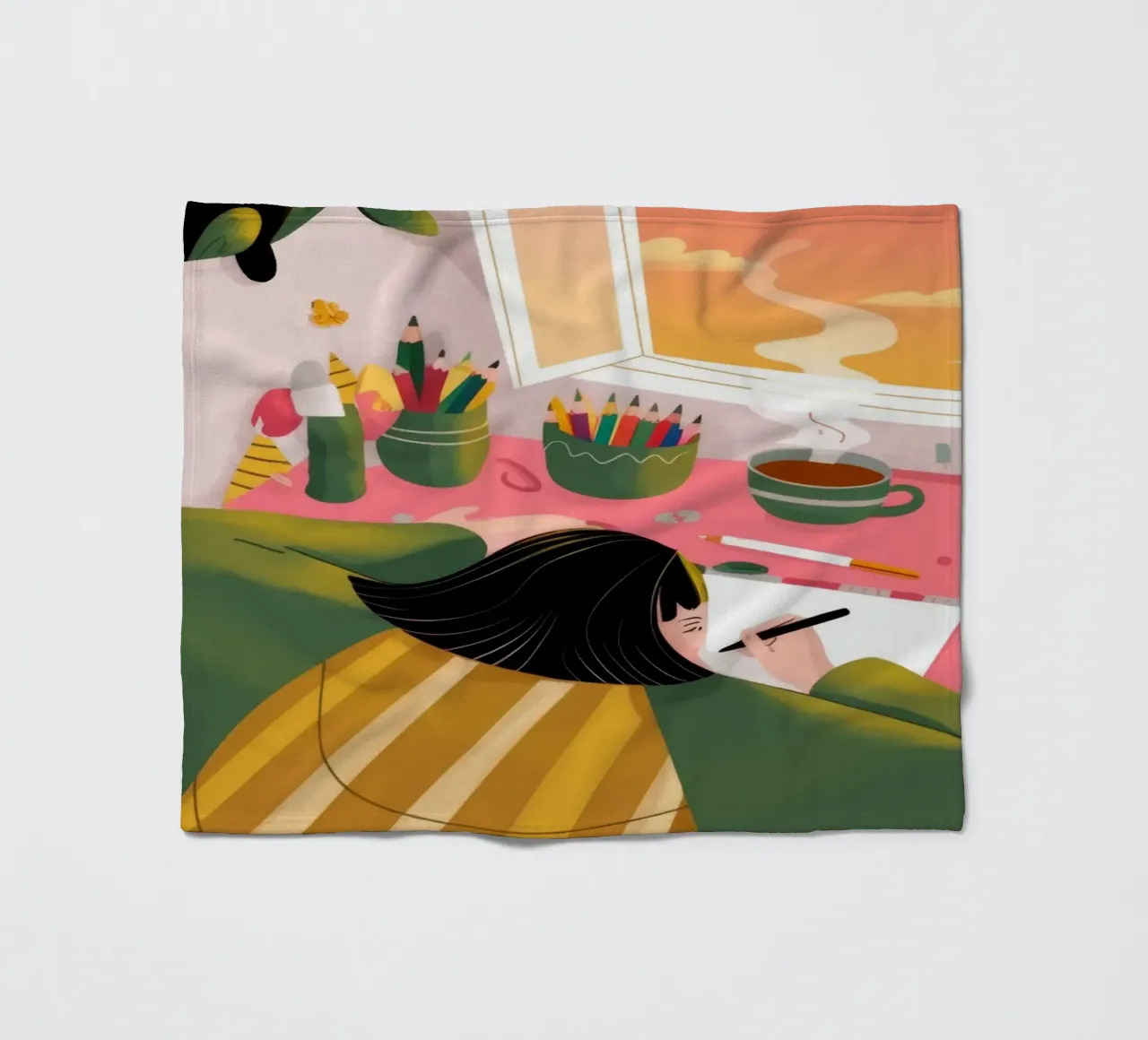 Creatieve eenzaamheid fleecedeken van Color Oblivion