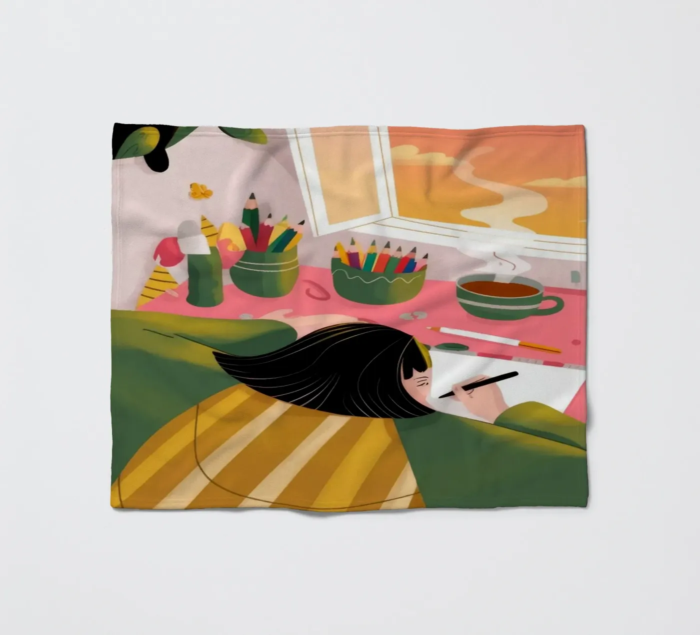 Kreative Einsamkeit Fleecedecke von Color Oblivion