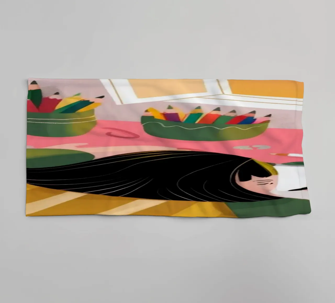 Creative Solitude towel by Color Oblivion