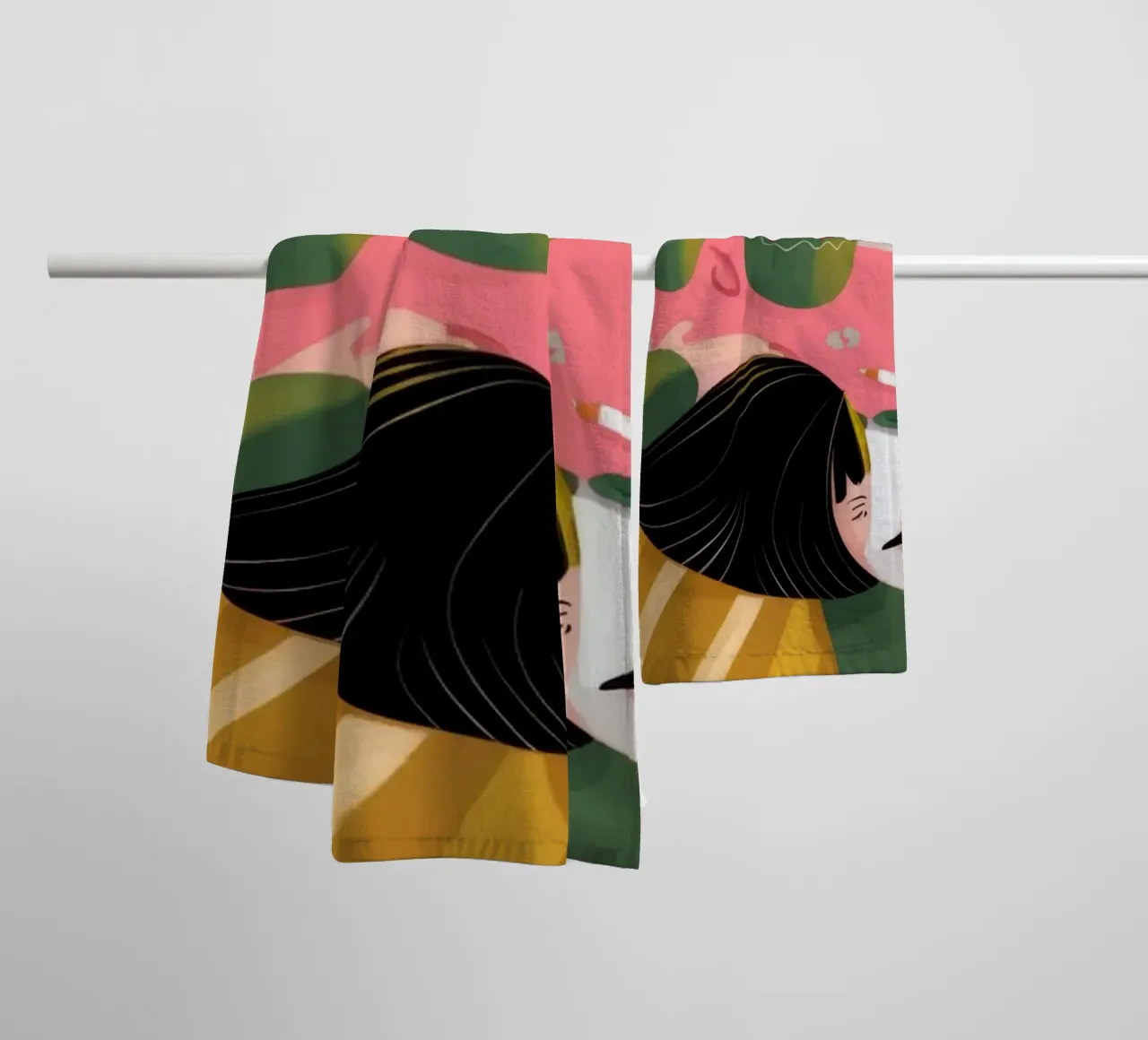 Creative Solitude towel by Color Oblivion