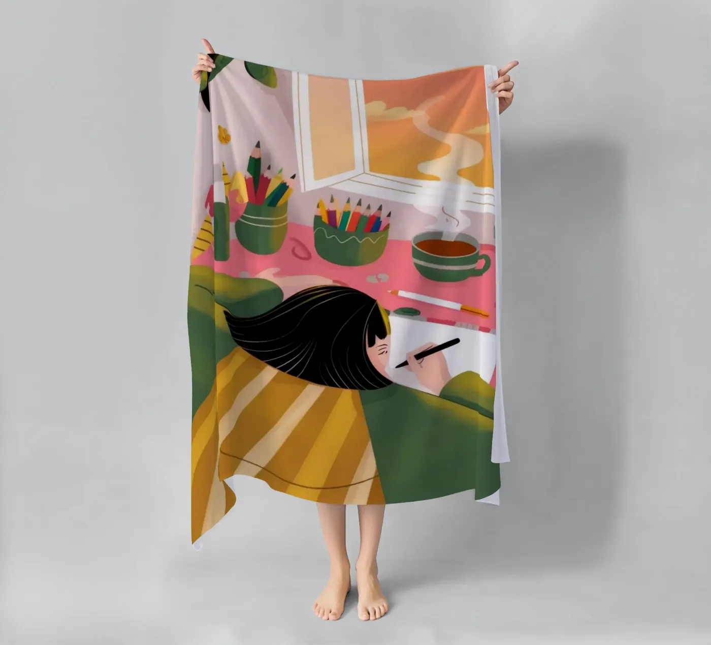 Solitudine creativa telo mare da Color Oblivion