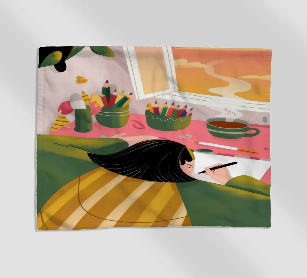Creatieve eenzaamheid strandhanddoek van Color Oblivion