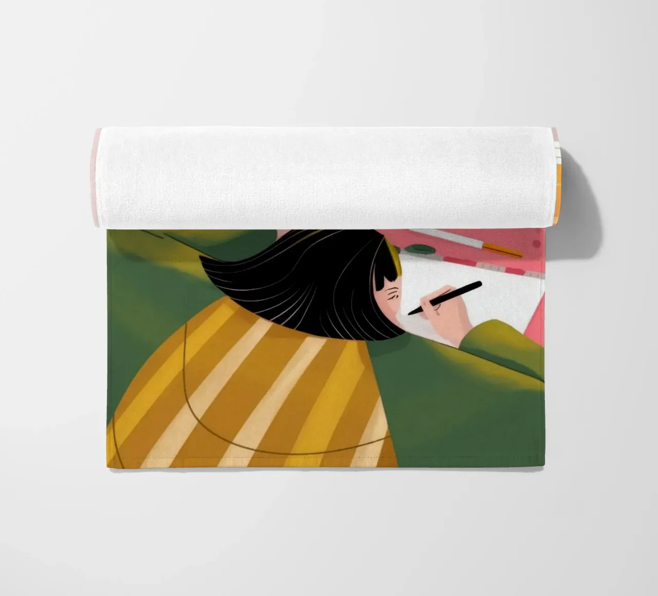 Creatieve eenzaamheid strandhanddoek van Color Oblivion