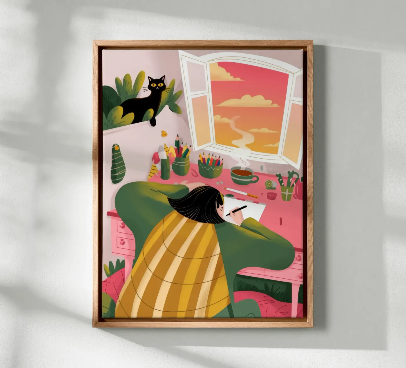 Creative Solitude canvas by Color Oblivion