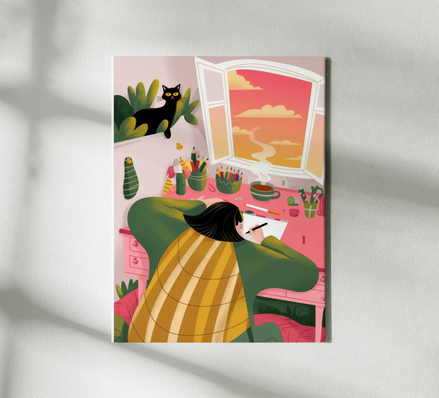 Creative Solitude canvas by Color Oblivion