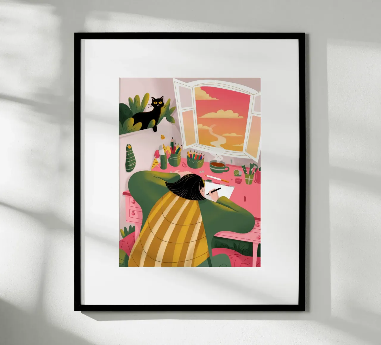 Solitudine creativa poster con telaio in legno da Color Oblivion
