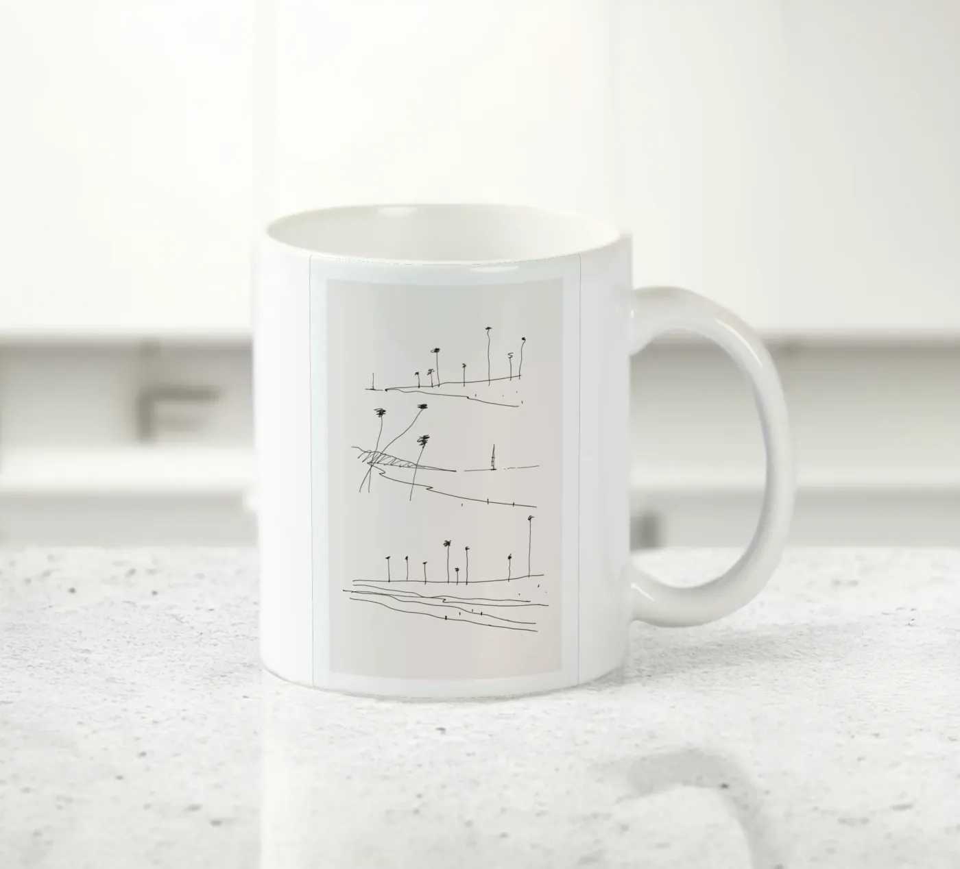 Seaside ceramic mug by Flora & Fauna