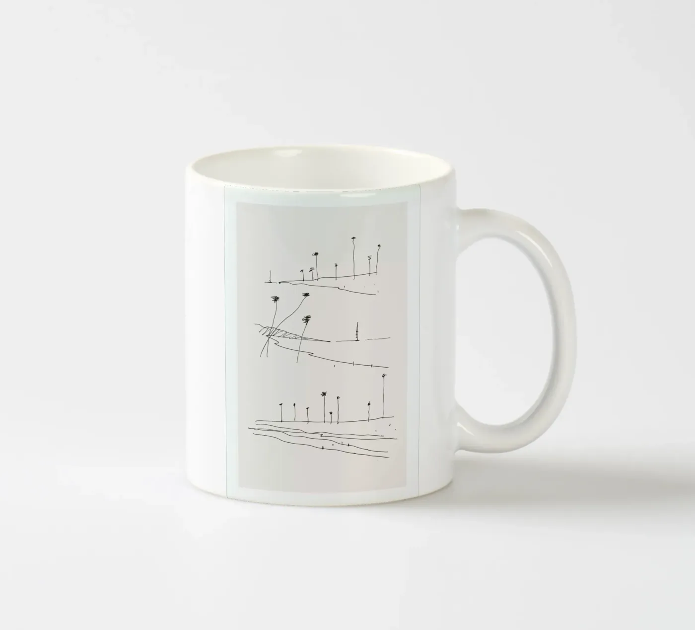 Seaside ceramic mug by Flora & Fauna