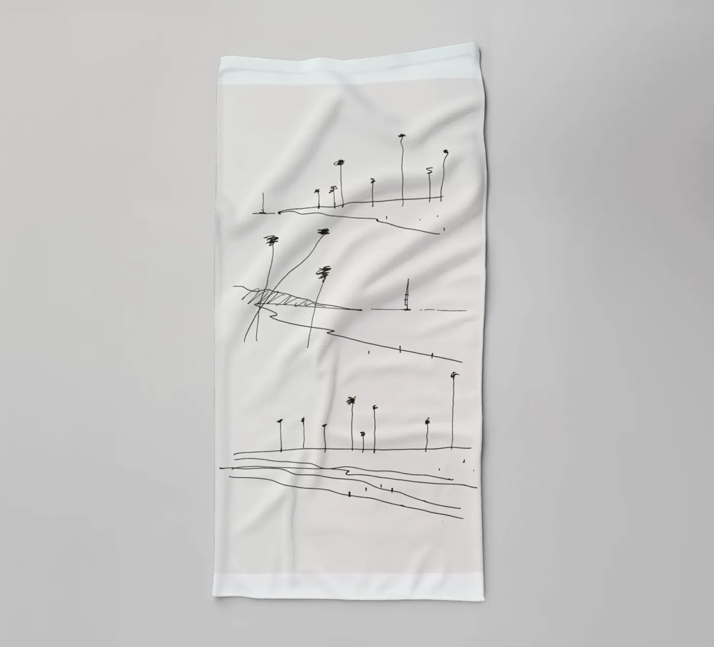 Seaside towel by Flora & Fauna
