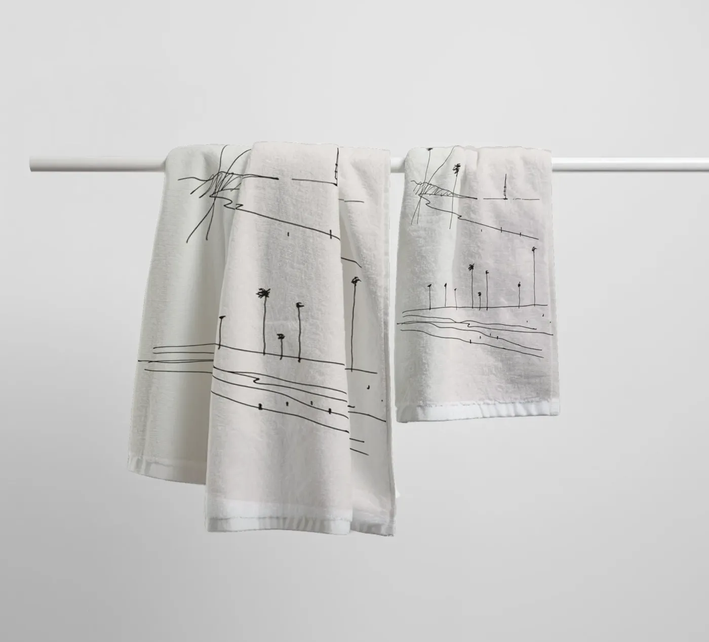 Seaside badhanddoek van Flora & Fauna