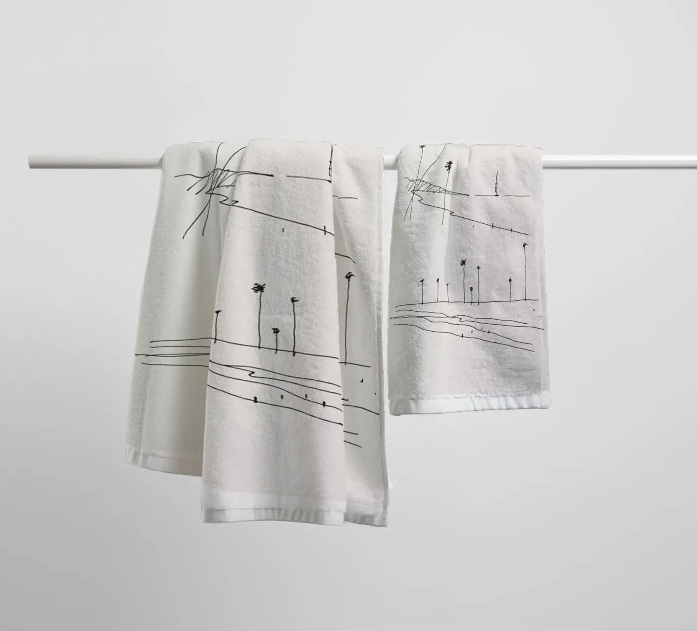 Seaside towel by Flora & Fauna