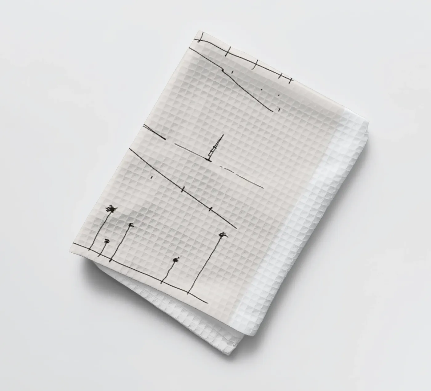 Seaside tea towel by Flora & Fauna