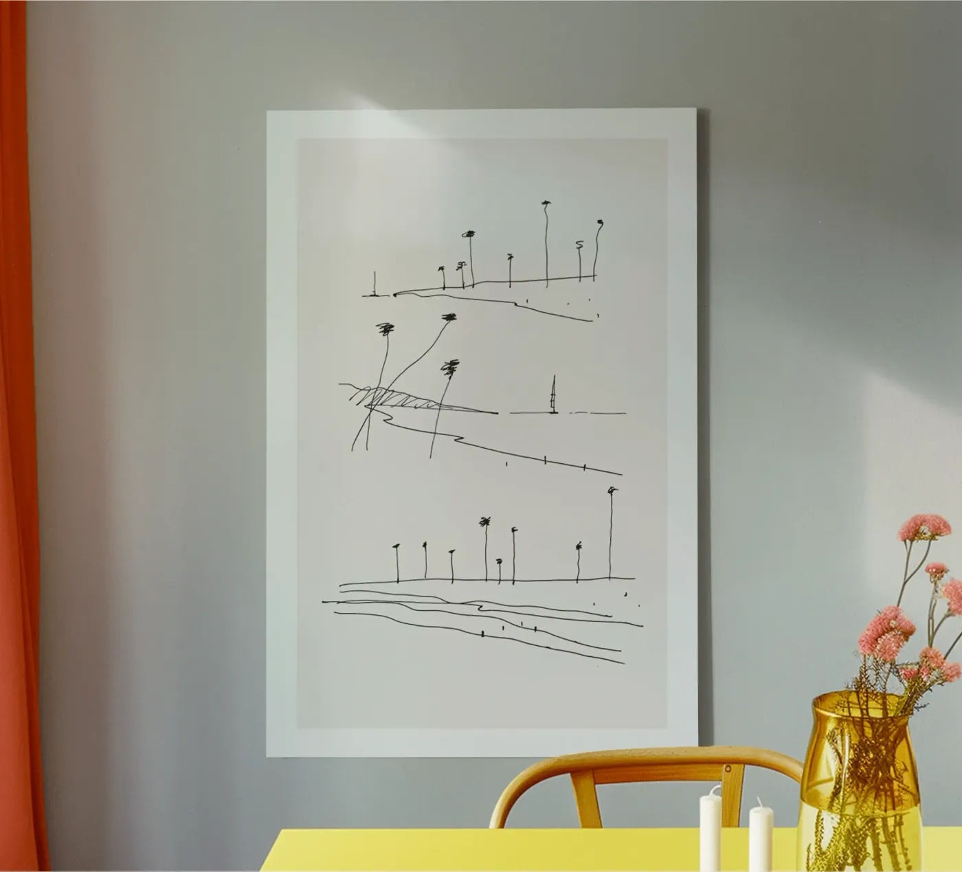 Seaside tela da Flora & Fauna