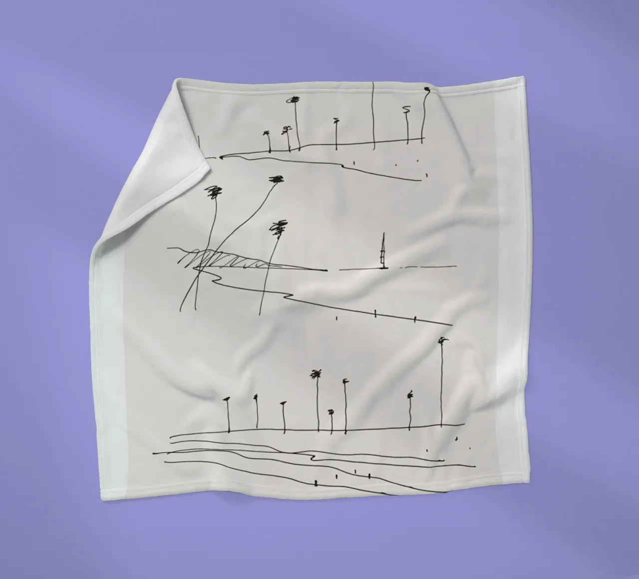 Seaside fleecedeken van Flora & Fauna