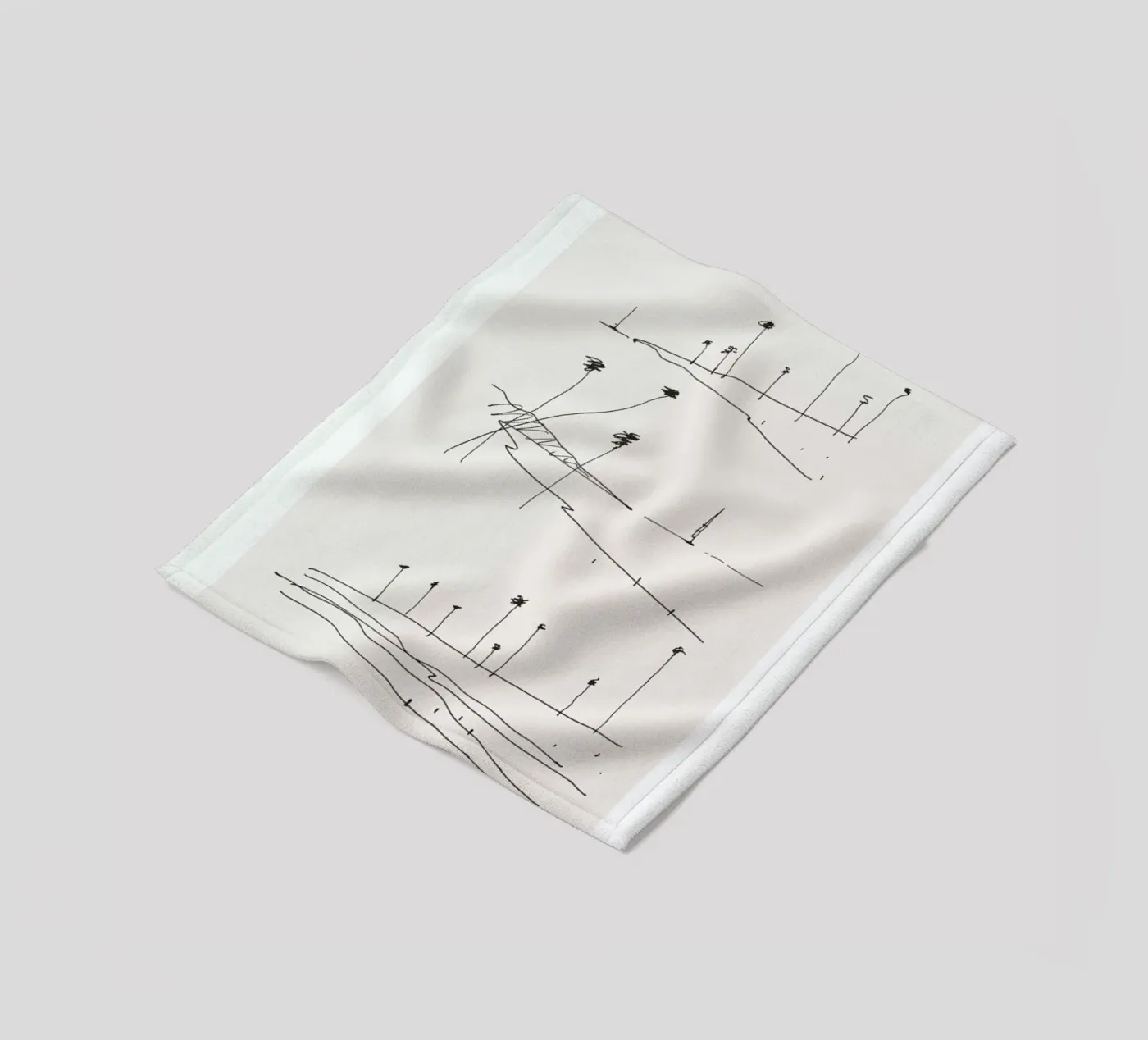 Seaside fleece blanket by Flora & Fauna