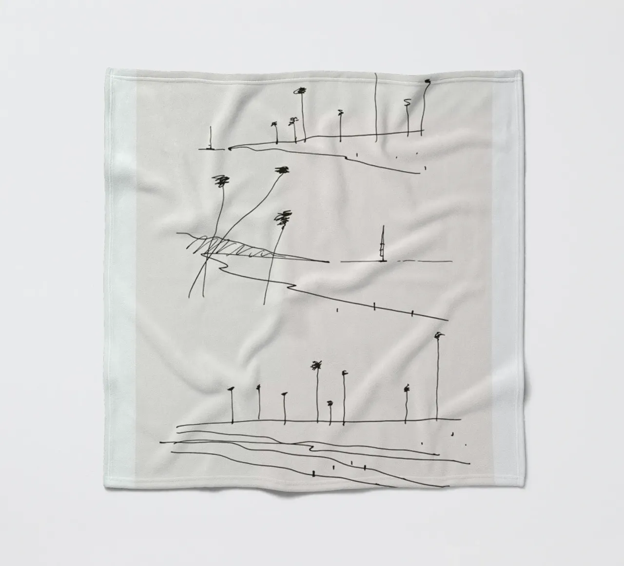 Seaside fleecedeken van Flora & Fauna