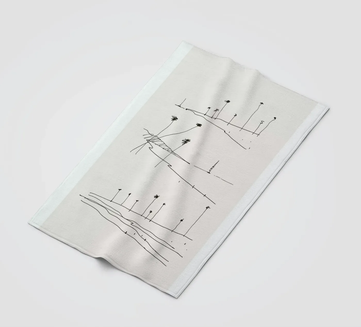 Seaside fleece blanket by Flora & Fauna