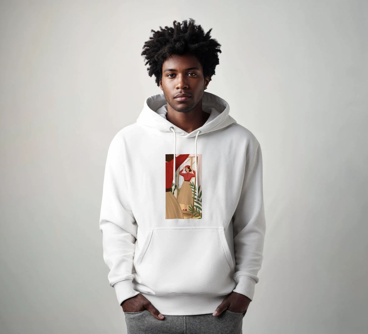 Riflessione mattutina felpa con cappuccio da Color Oblivion